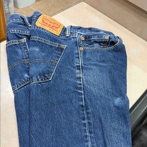 Levi's Men's Straight Jeans in Deep Blue